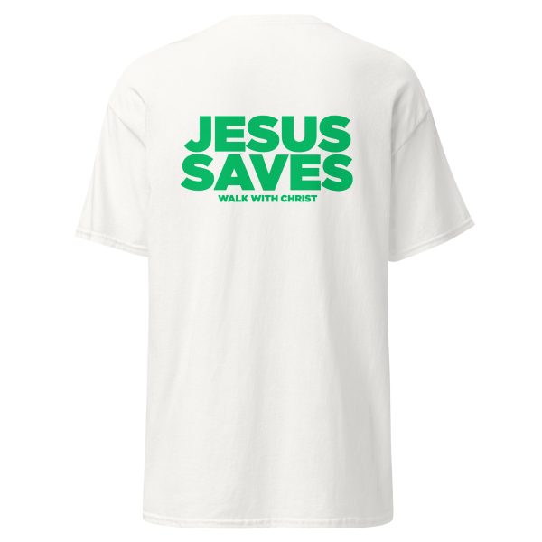 JESUS SAVES GREEN TEE