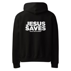 OVERSIZED JESUS SAVES OREO HOODIE