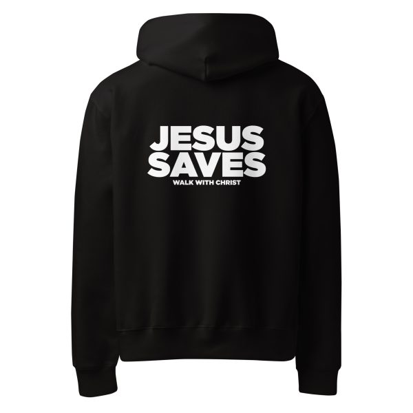 OVERSIZED JESUS SAVES OREO HOODIE