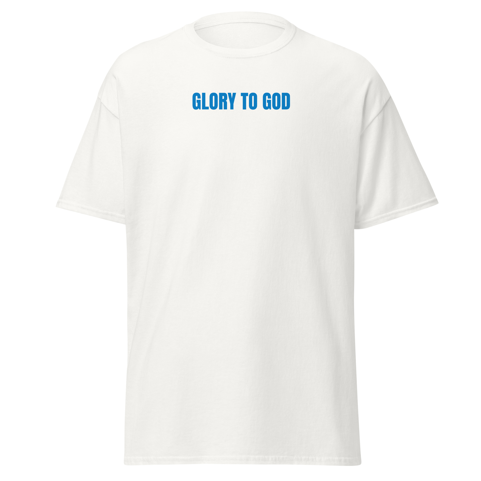 GLORY TO GOD - JESUS SAVES BLUE TSHIRT - Image 2