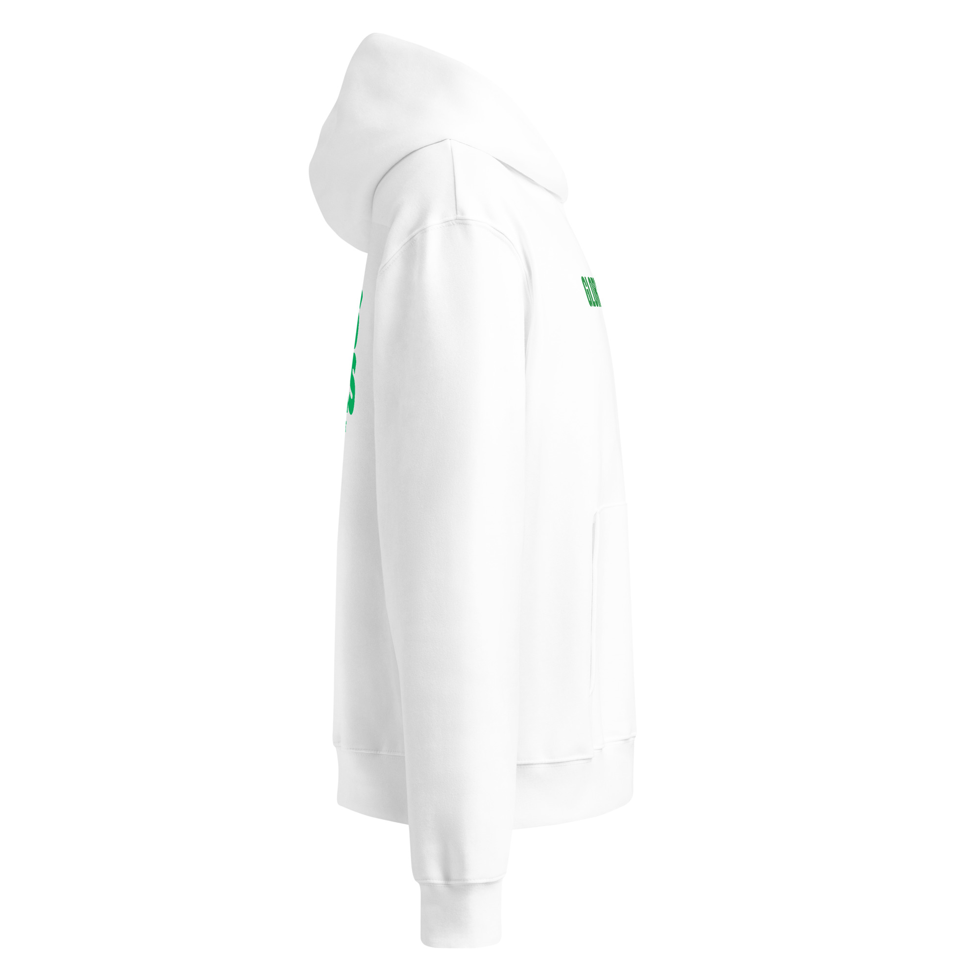 GLORY TO GOD - JESUS SAVES GREEN OVERSIZED HOODIE - Image 4
